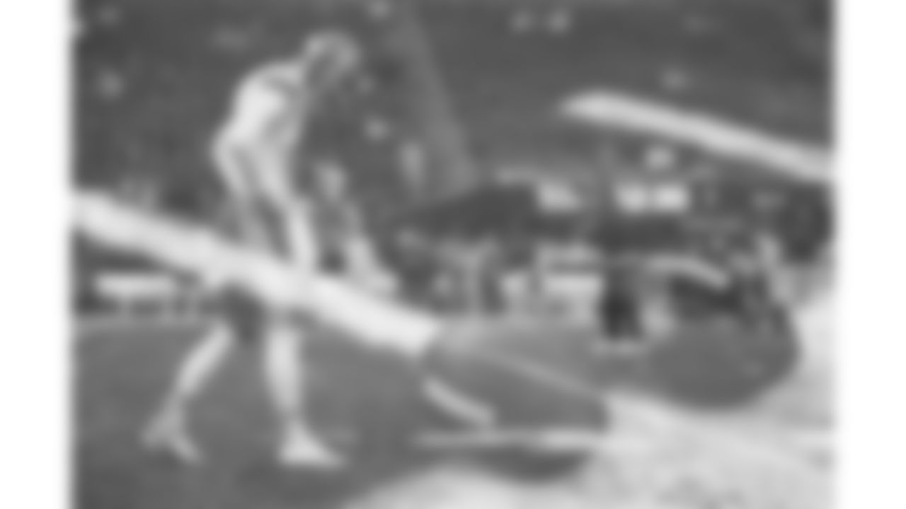 A composite image of Kansas City Chiefs kicker Harrison Butker (7) and footballs on the field prior to a week 18 game against the Las Vegas Raiders on Sunday, January 3, 2026.