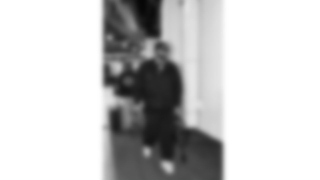 Kansas City Chiefs nose tackle Mike Pennel (69) arrives prior to a week 11 NFL Football game against the Denver Broncos on Sunday, November 16, 2025 in Denver, Colorado.