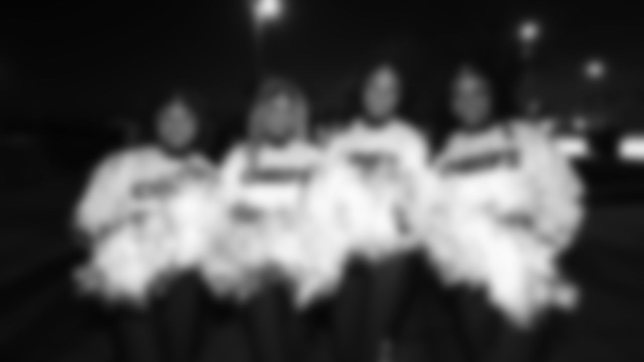 Kansas City Chiefs Cheerleaders at the pregame parade prior to a week 14 NFL Football game against the Houston Texans on Sunday, December 7, 2025 in Kansas City, MO.