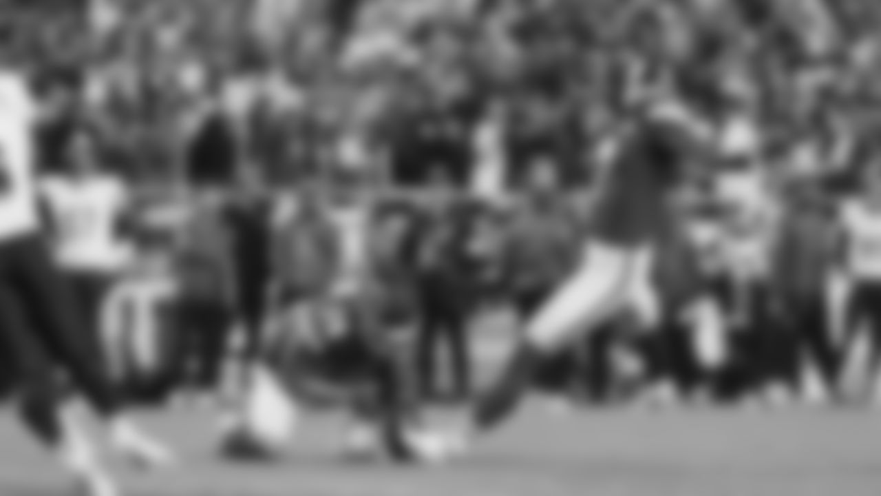 Punter Matt Araiza (14) holds the ball for Kansas City Chiefs kicker Harrison Butker (7) for the extra point during a week 8 NFL Football game against the Washington Commanders on Monday, October 27, 2025 in Kansas City, MO.