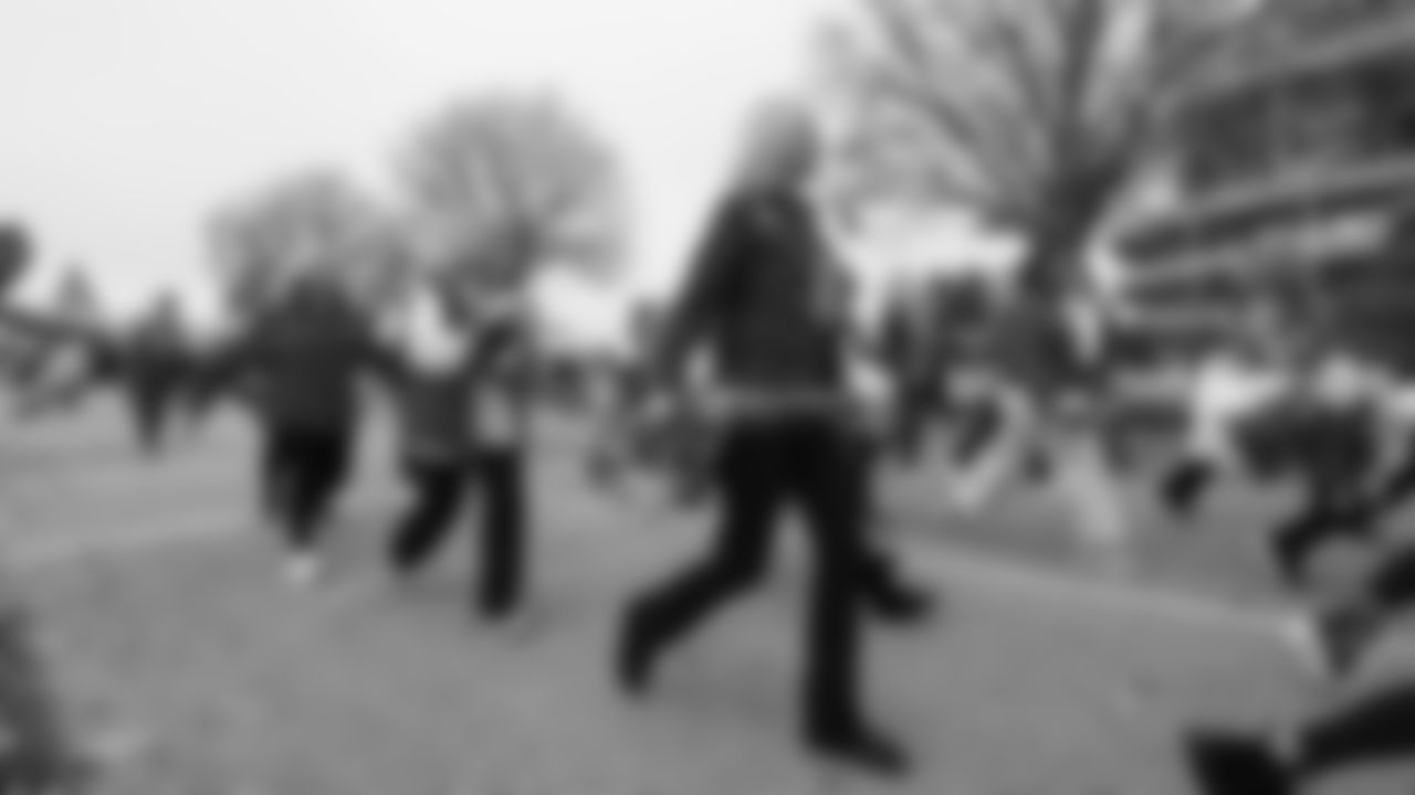 Kansas City Chiefs Alumni Cheerleaders in the pregame parade prior to a week 12 NFL Football game against the Indianapolis Colts on Sunday, November 23, 2025 in Kansas City, MO.