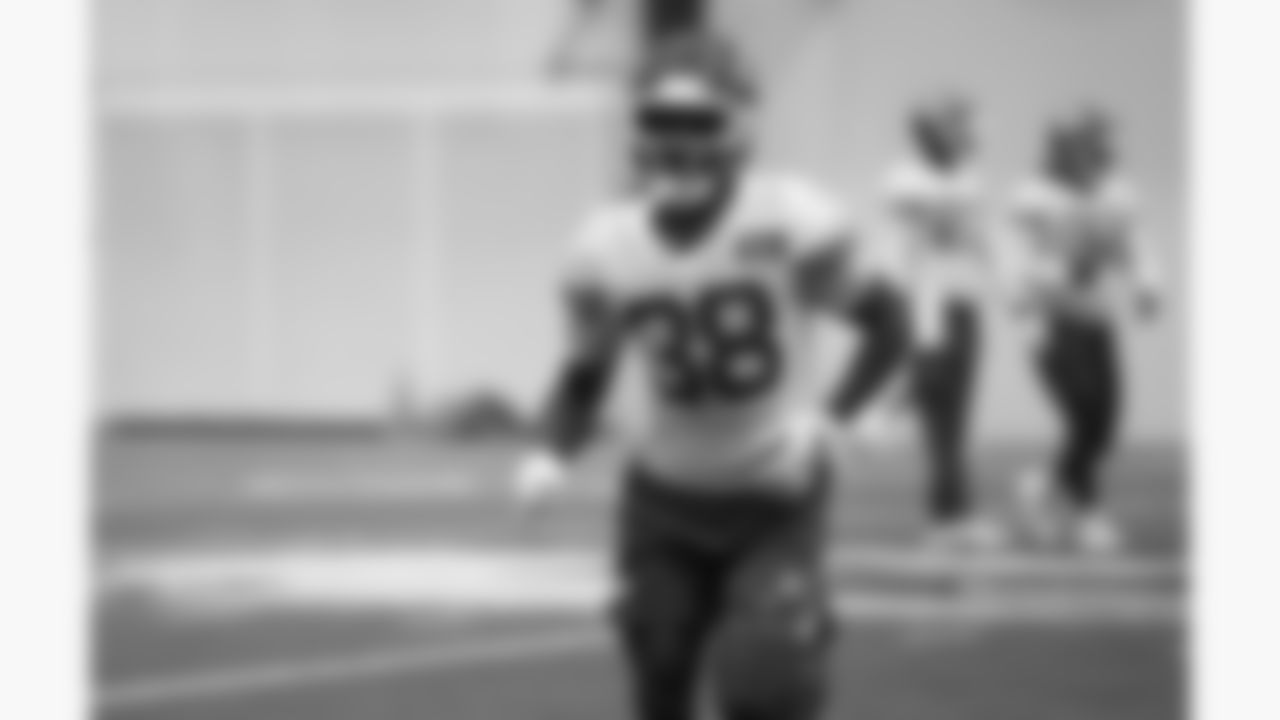 Kansas City Chiefs defensive back Kevin Knowles (38) during a week 18 practice on Friday, January 2, 2026 in Kansas City, MO.