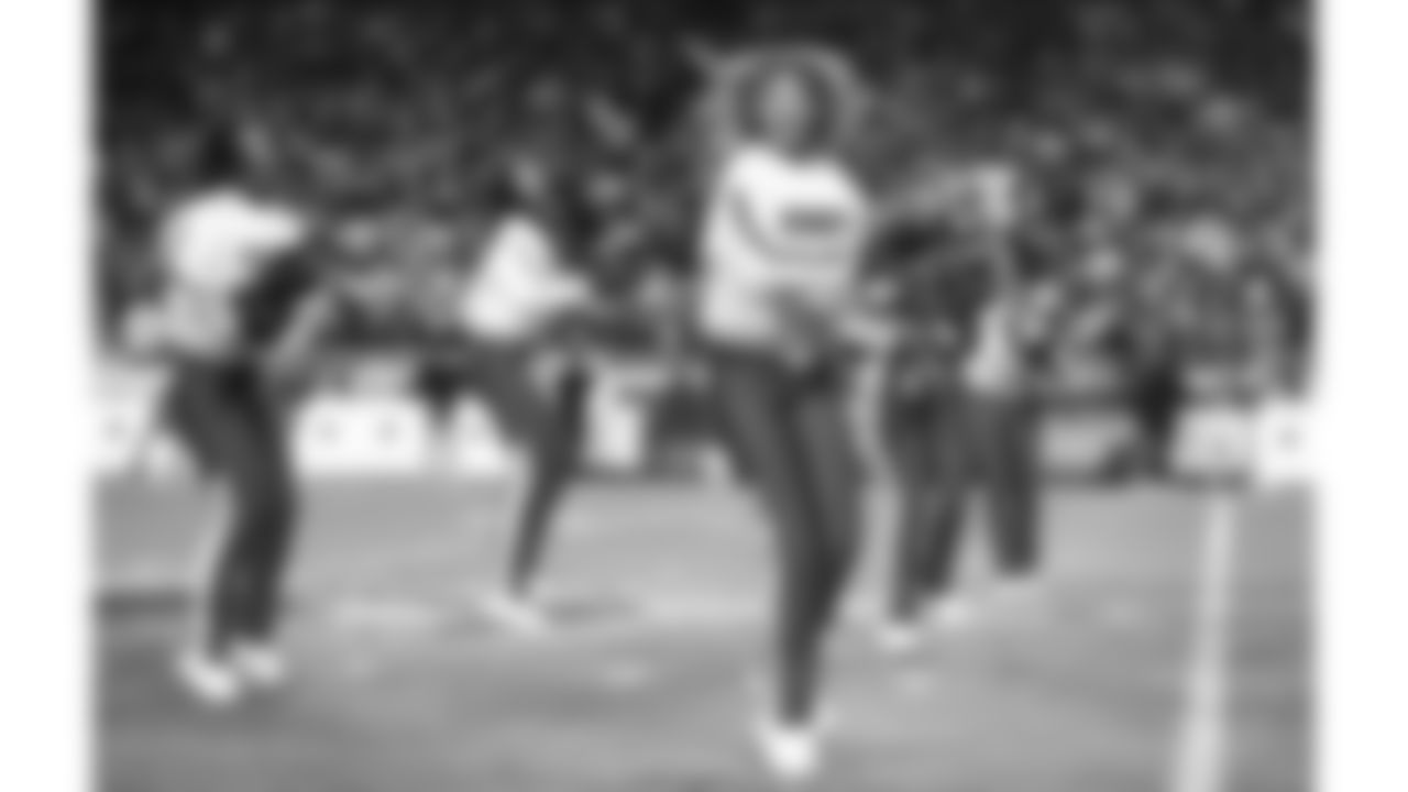 Kansas City Chiefs Cheerleaders perform on the field prior to a week 14 NFL Football game against the Houston Texans on Sunday, December 7, 2025 in Kansas City, MO.