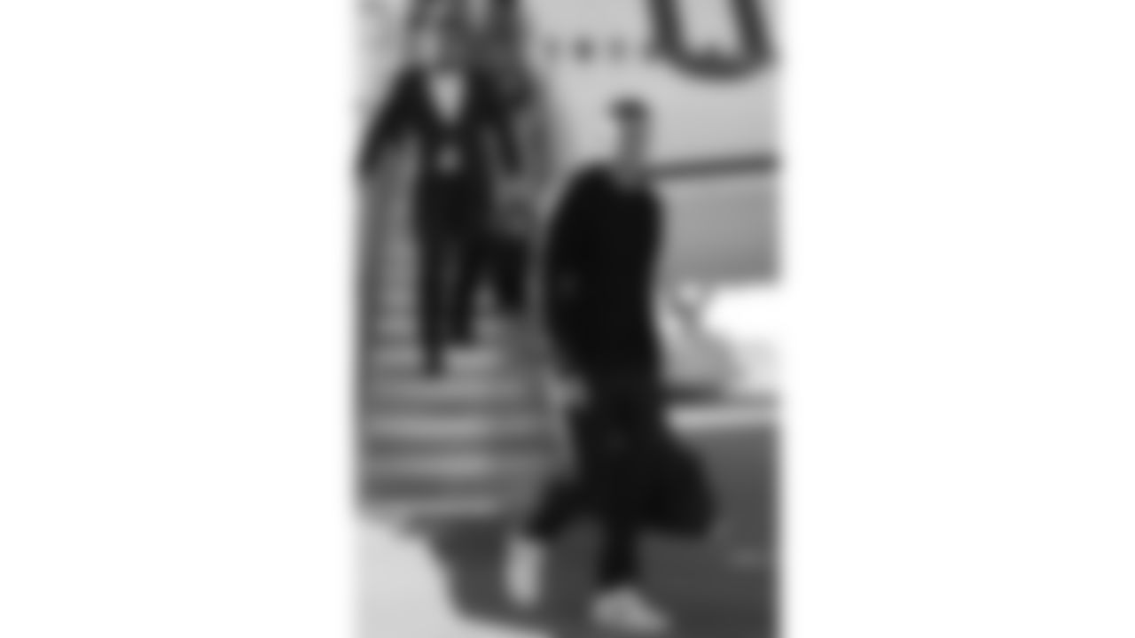 Kansas City Chiefs defensive end George Karlaftis (56) travels for a week 13 matchup with the Dallas Cowboys Wednesday November 26, 2025.