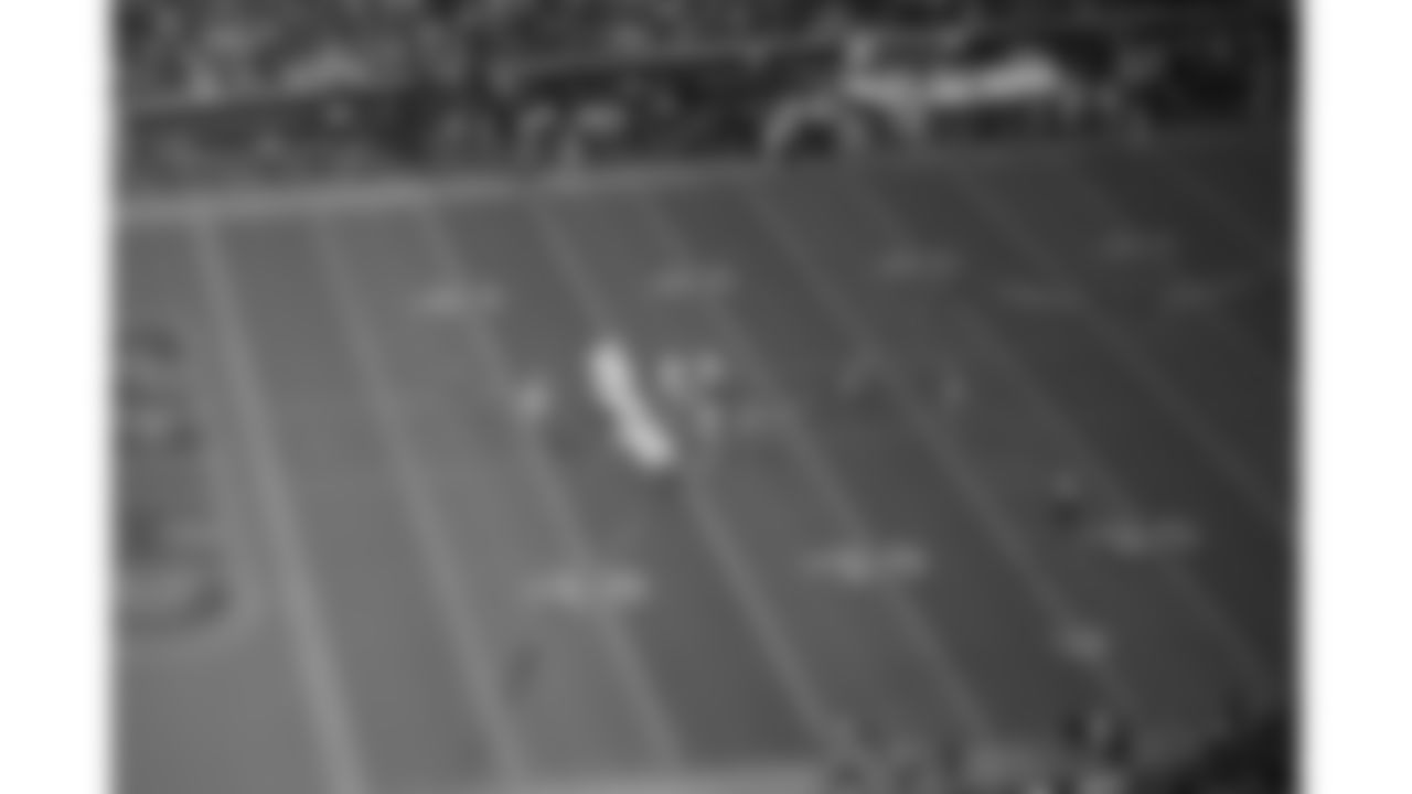 A red streamer flies over the field during the week 6 NFL football game between the Kansas City Chiefs and the Detroit Lions, Sunday, October 12, 2025 in Kansas City, MO.