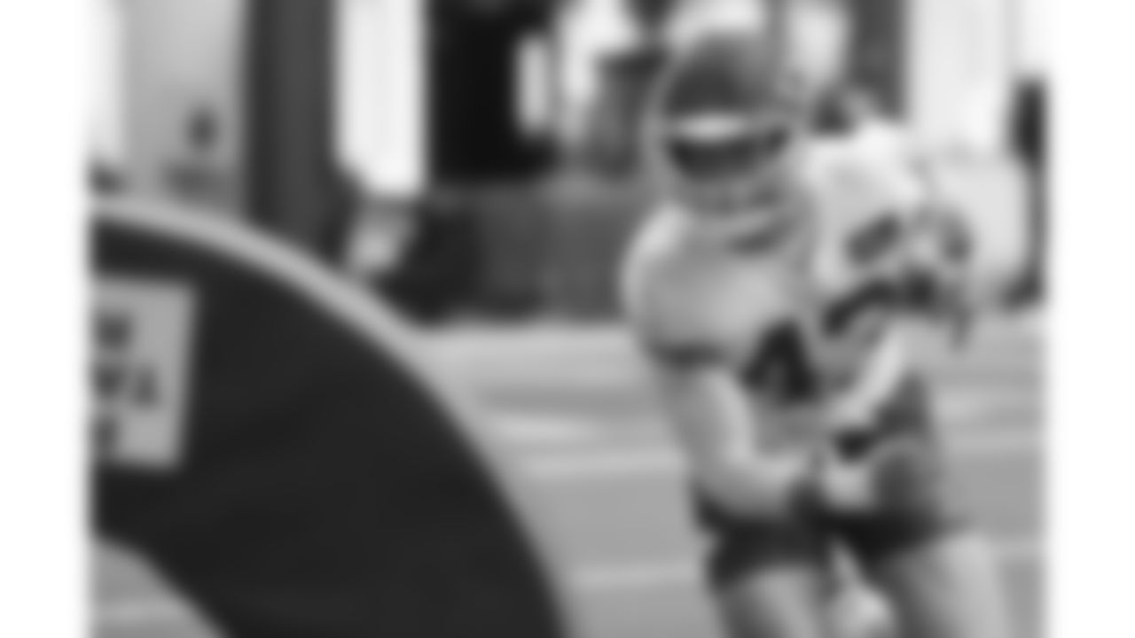 Kansas City Chiefs linebacker Jack Cochrane (43) during a week 16 practice on Thursday, December 18, 2025 in Kansas City, MO.