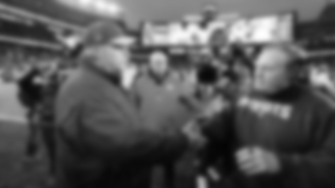 Kansas City Chiefs Head Coach Andy Reid following the regular season Week 15 NFL Football Game in Foxborough, MA on Sunday, December 17, 2023.