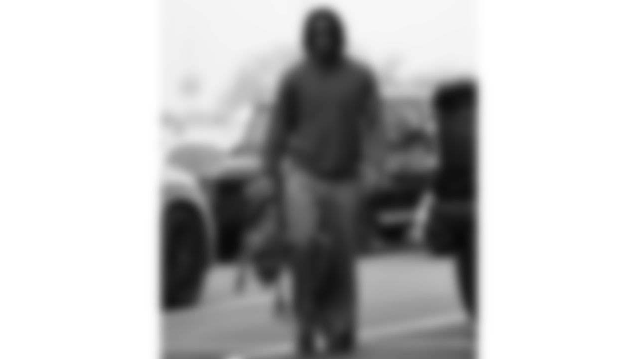 Kansas City Chiefs wide receiver Jalen Royals (11) arrives prior to a week 12 NFL Football game against the Indianapolis Colts on Sunday, November 23, 2025 in Kansas City, MO