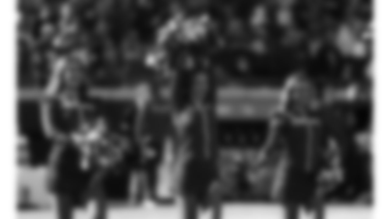 Kansas City Chiefs Cheerleaders before a week 12 NFL football game against the Indianapolis Colts, Sunday, November 23, 2025 in Kansas City, MO.