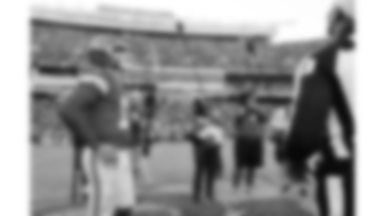 Kansas City Chiefs quarterback Patrick Mahomes (15) stands out for the coin toss going into overtime during a week 12 NFL football game against the Indianapolis Colts, Sunday, November 23, 2025 in Kansas City, MO.