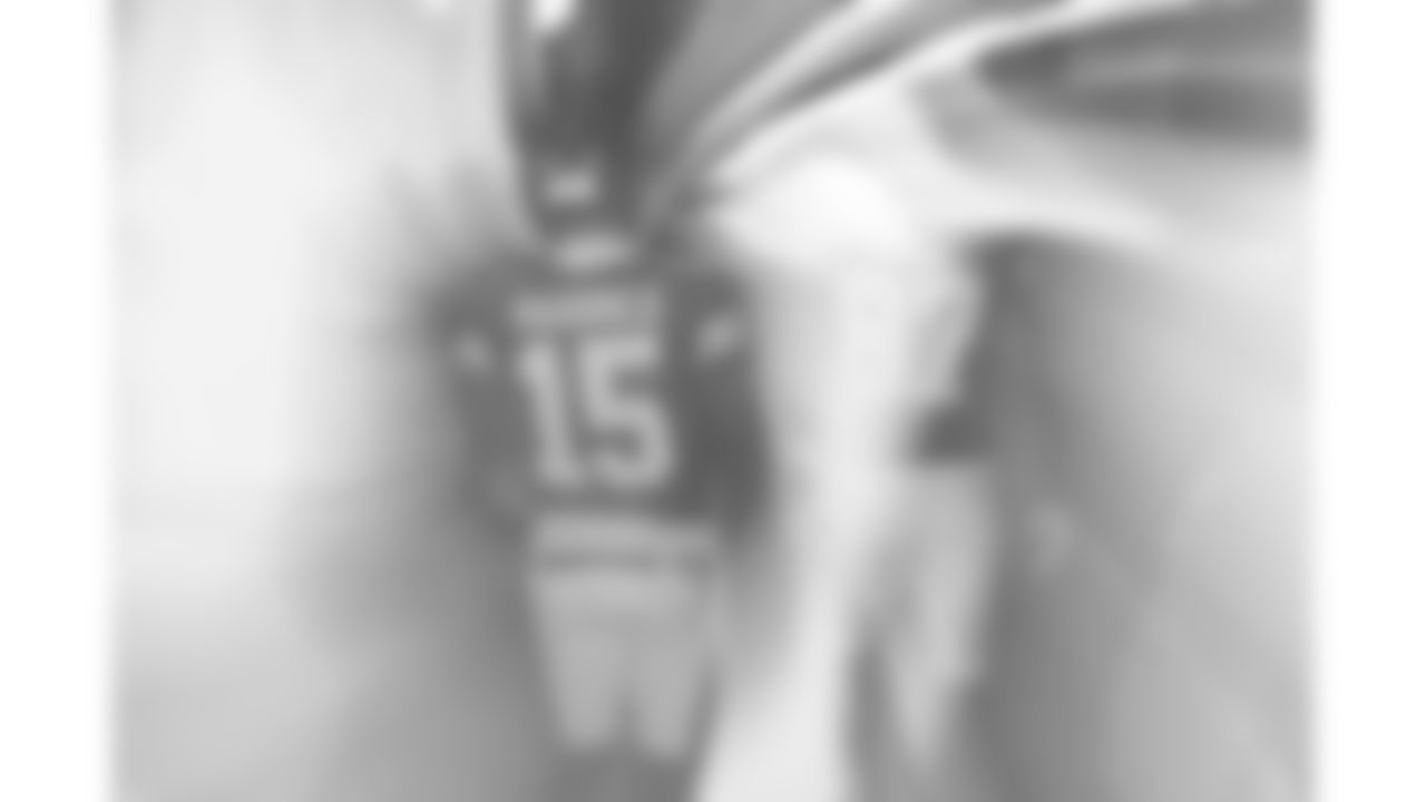 Kansas City Chiefs quarterback Patrick Mahomes (15) waits in the tunnel to run out prior to a week 14 NFL football game against the Houston Texans, Sunday, December 7, 2025 in Kansas City, MO.