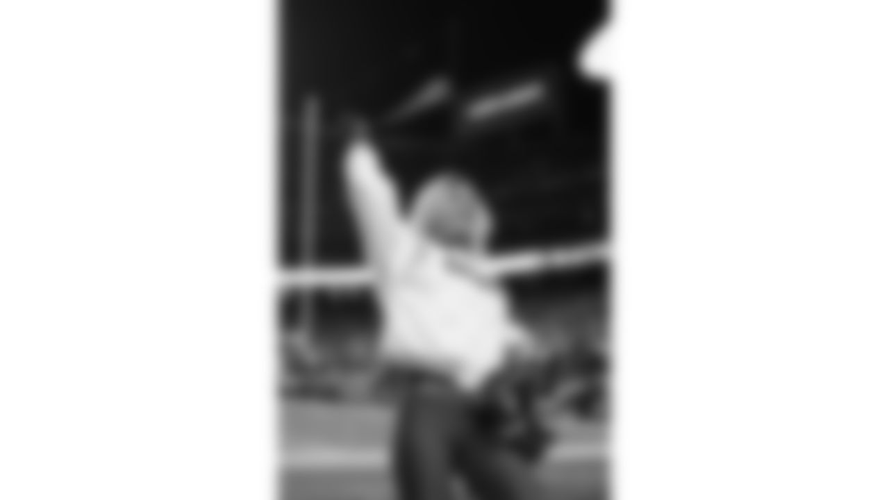 Kansas City Chiefs Cheerleaders perform during a week 14 NFL Football game against the Houston Texans on Sunday, December 7, 2025 in Kansas City, MO.