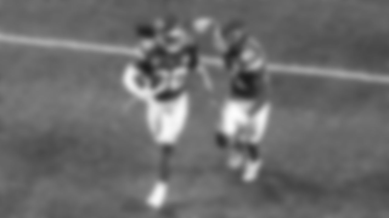 Kansas City Chiefs linebacker Nick Bolton (32) runs with the ball during a week 17 NFL football game against the Denver Broncos, Thursday, December 25, 2025 in Kansas City, MO.