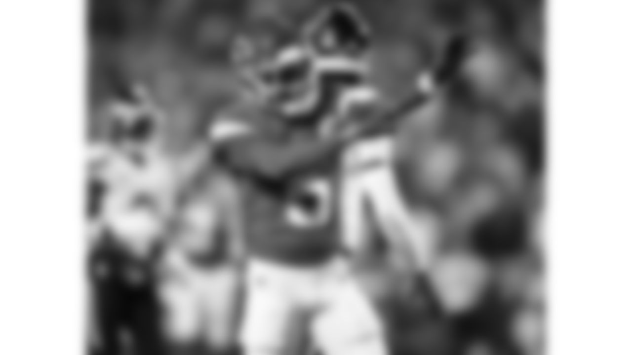 Kansas City Chiefs wide receiver Hollywood Brown (5) celebrates getting a first down during a week 14 NFL football game against the Houston Texans, Sunday, December 7, 2025 in Kansas City, MO.