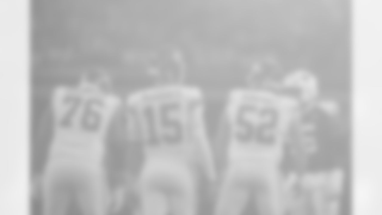 Kansas City Chiefs quarterback Patrick Mahomes (15) during a week 13 NFL football game against the Dallas Cowboys on Thursday, November 27, 2025 in Arlington, TX.