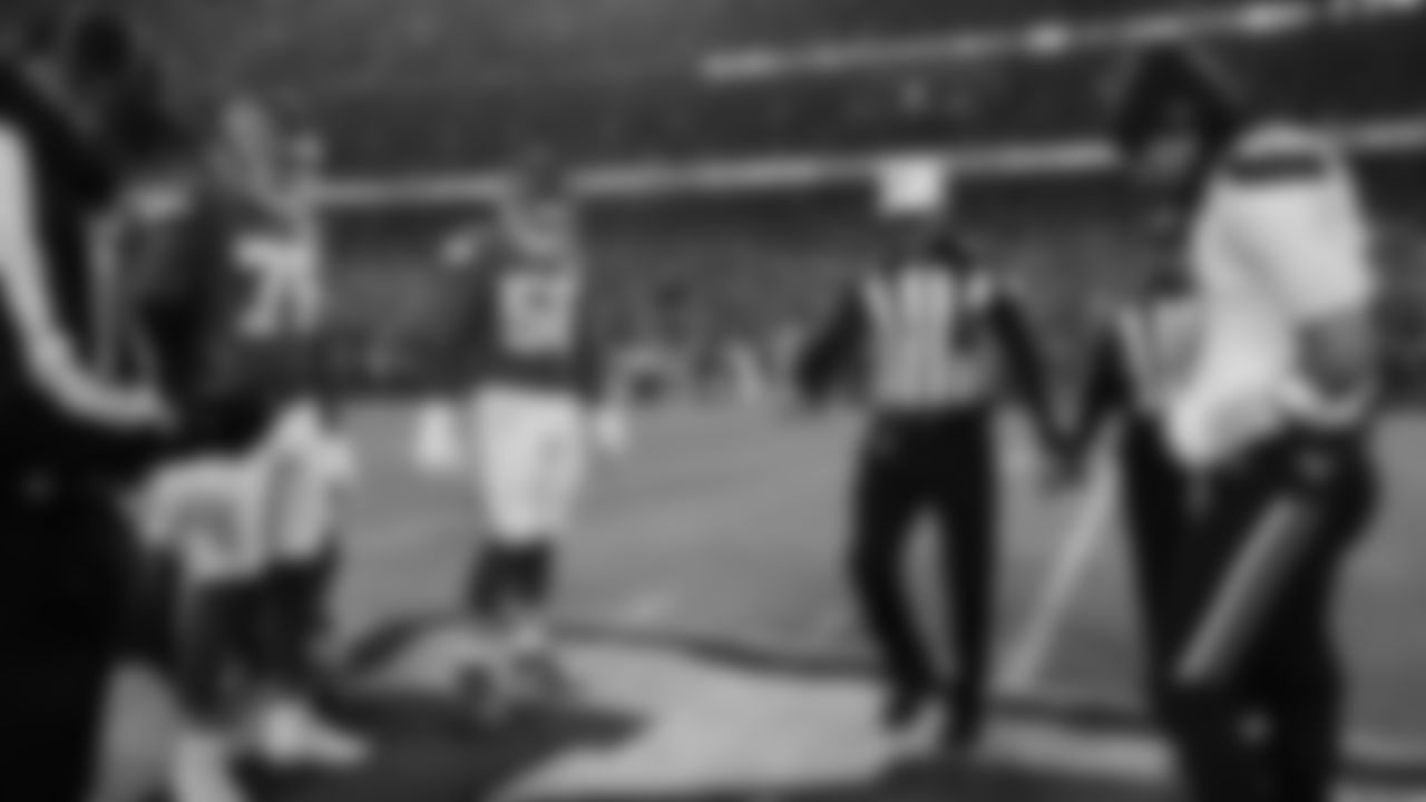 Coin Toss prior to an NFL week 14 matchup against the Houston Texans, Sunday December 7, 2025.