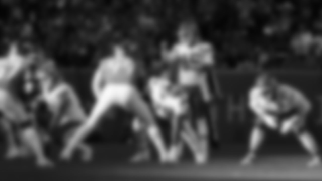 Kansas City Chiefs quarterback Patrick Mahomes (15) at the line of scrimmage during a week 11 NFL Football game against the Denver Broncos on Sunday, November 16, 2025 in Denver, Colorado.