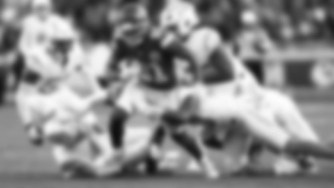 Kansas City Chiefs wide receiver Nikko Remigio (81) breaks a tackle during an NFL week 15 matchup against the Los Angeles Chargers, Sunday December 14, 2025.