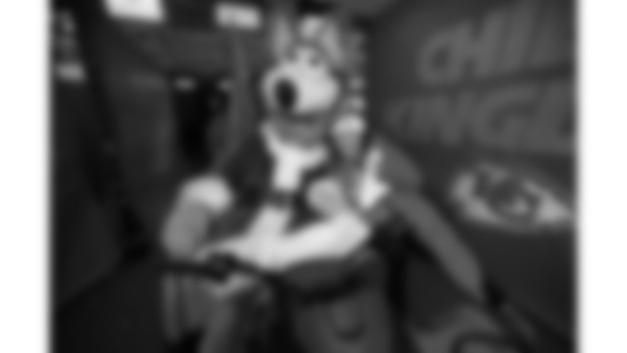KC Wolf prior to the regular season Week 16 NFL Football Game at GEHA Field at Arrowhead Stadium on Monday, December 25, 2023.