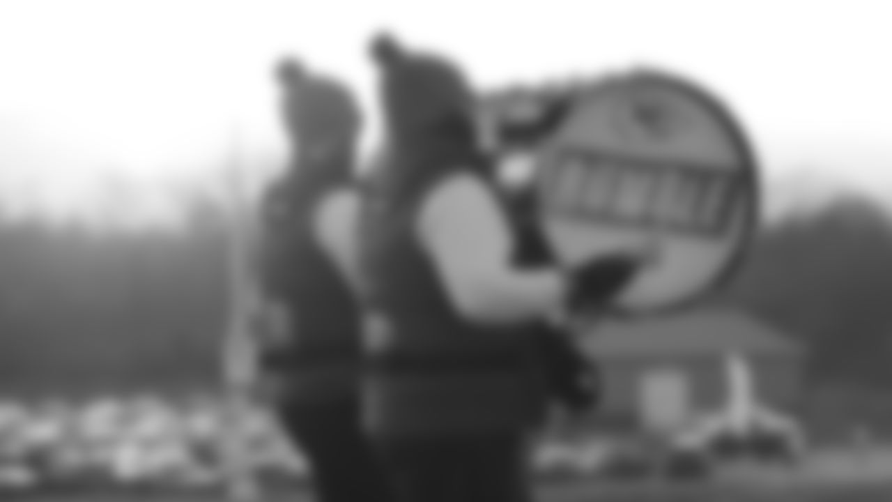 Chiefs Rumble performs prior to a week 14 NFL Football game against the Houston Texans on Sunday, December 7, 2025 in Kansas City, MO.