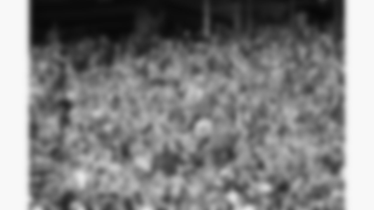 Kansas City Chiefs fans in the stands cheer during the week 4 NFL football game against the Baltimore Ravens, Sunday, September 28, 2025 in Kansas City, MO.