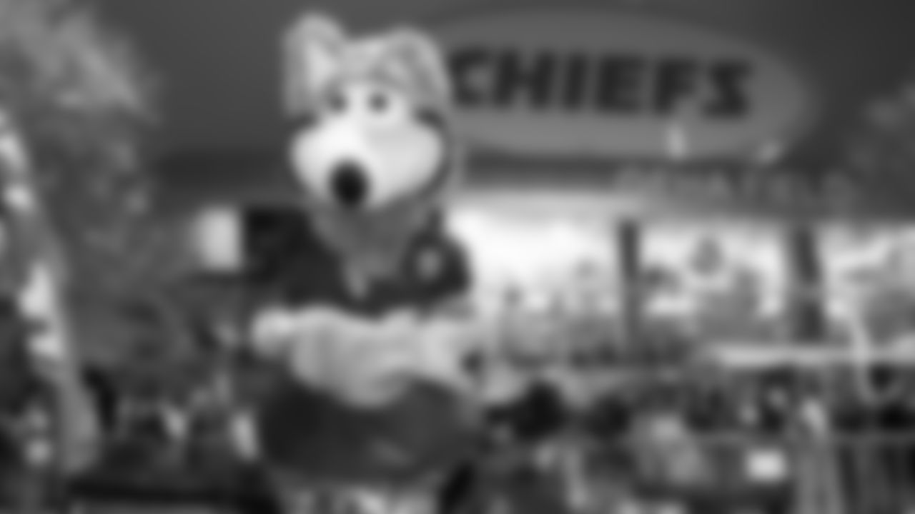 KC Wolf prior to the NFL Week 14 matchup against the Los Angeles Chargers on Sunday, December 11, 2024 in Kansas City, MO.
