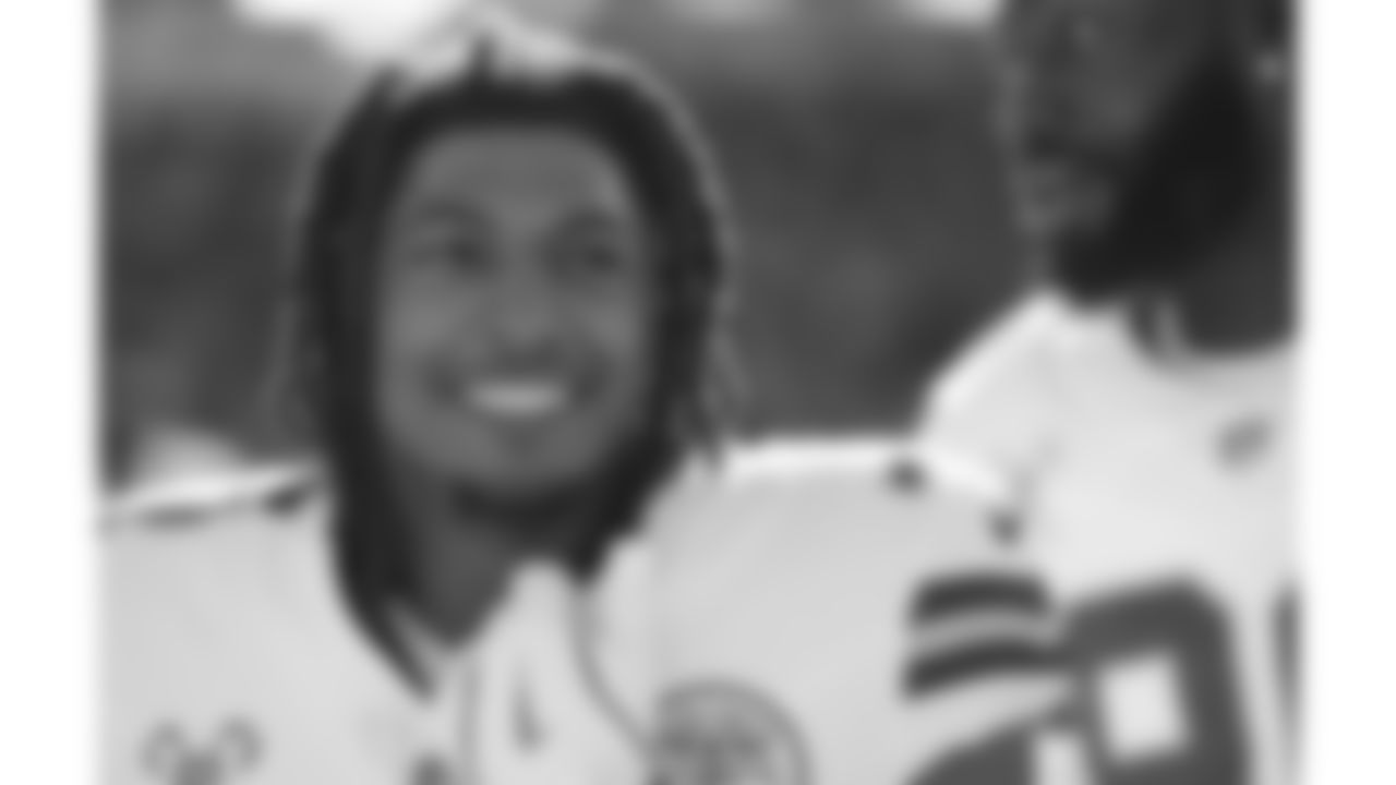 Kansas City Chiefs running back Isiah Pacheco (10) smiles prior to a week 16 NFL Football game against the Tennessee Titans on Sunday, December 21, 2025 in Nashville, Tennessee.