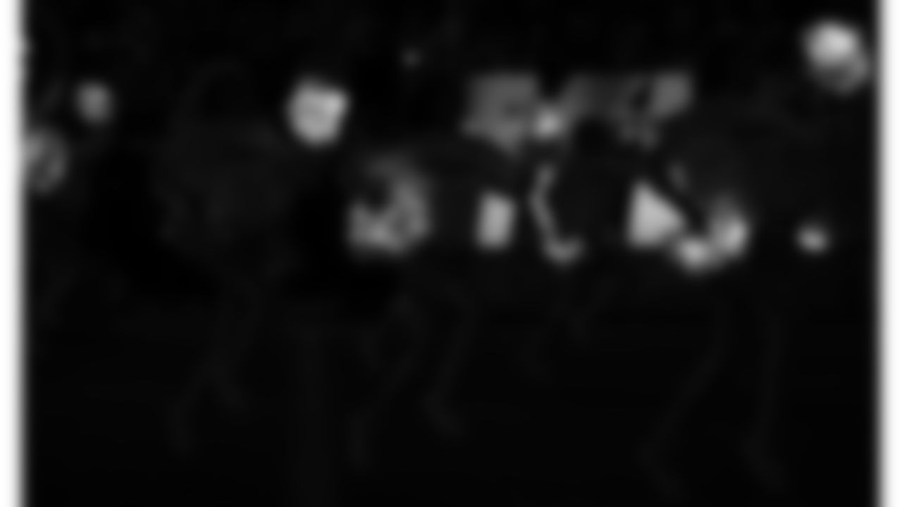 Kansas City Chiefs Cheerleaders enter the field prior to a week 14 NFL Football game against the Houston Texans on Sunday, December 7, 2025 in Kansas City, MO.