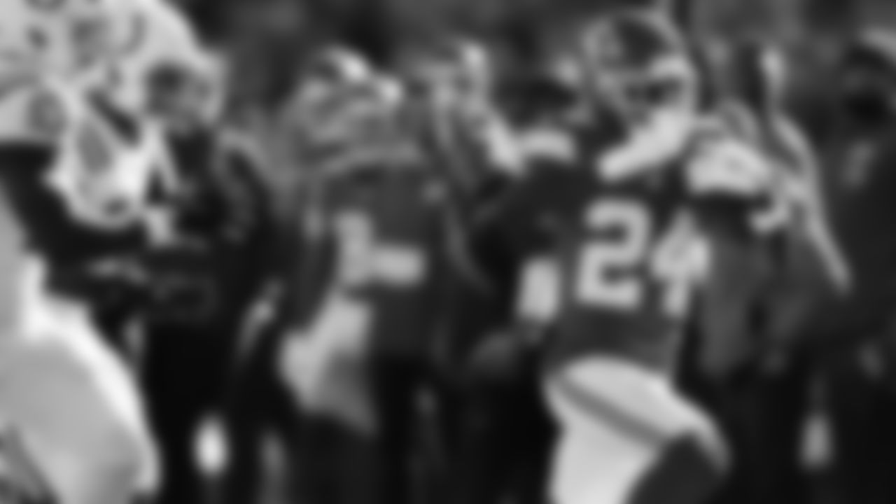 Kansas City Chiefs running back Brashard Smith (24) runs the ball during a week 12 NFL Football game against the Indianapolis Colts on Sunday, November 23, 2025 in Kansas City, MO