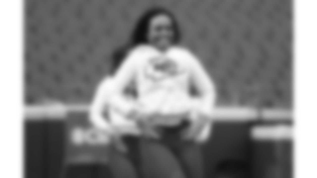 The Kansas City Chiefs Cheerleaders field rehearsal before a week 12 NFL football game against the Indianapolis Colts, Sunday, November 23, 2025 in Kansas City, MO.