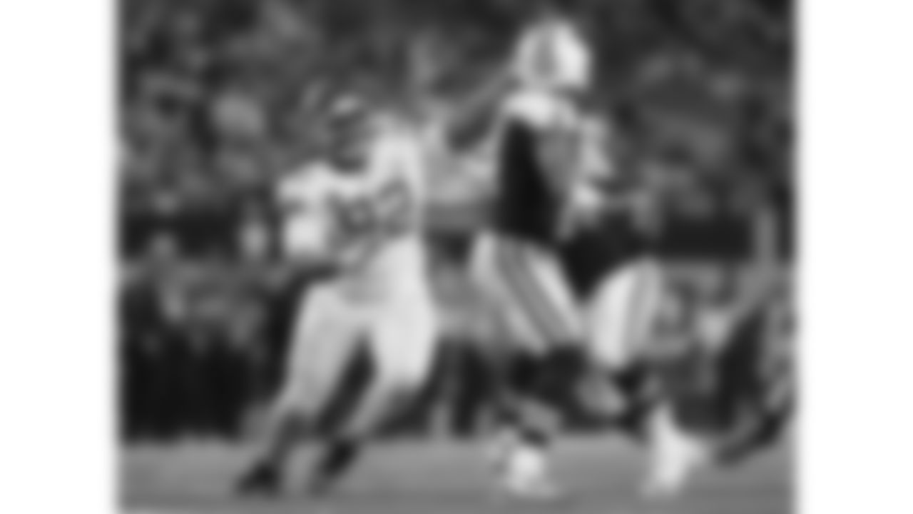 Kansas City Chiefs defensive tackle Derrick Nnadi (92) rushes the quarterback during a week 13 NFL Football game against the Dallas Cowboys on Thursday, November 27, 2025 in Dallas, Texas.