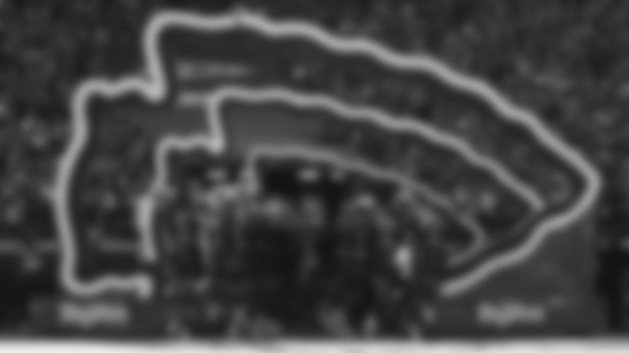 Kansas City Chiefs Cheerleaders before a week 12 NFL football game against the Indianapolis Colts, Sunday, November 23, 2025 in Kansas City, MO.