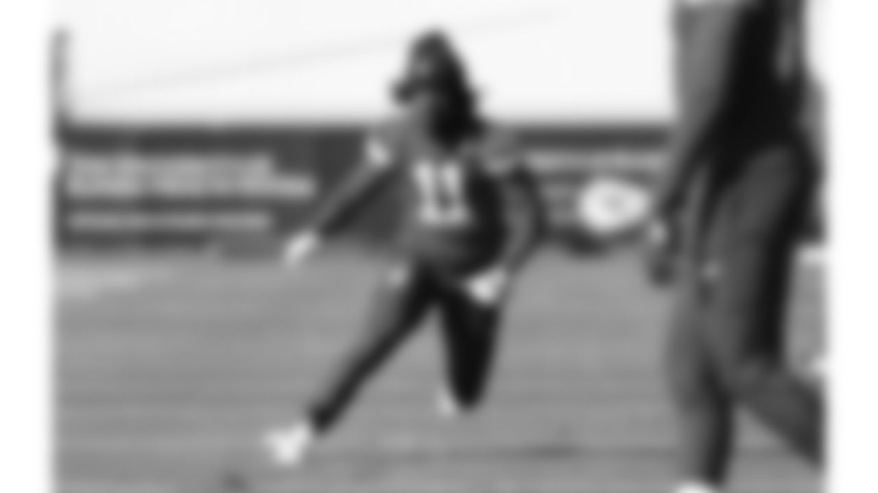 Kansas City Chiefs wide receiver Jalen Royals (11) during practice on Thursday, October 30, 2025 in Kansas City, MO.