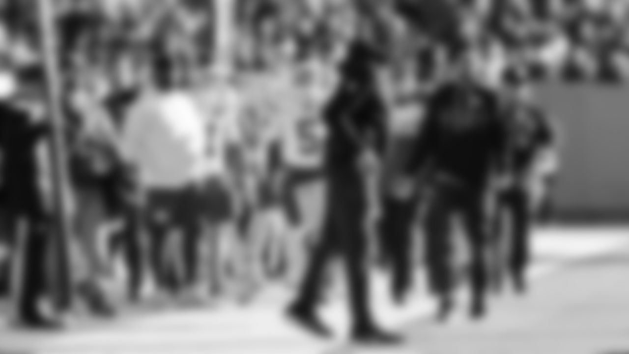 Kansas City Chiefs Offensive Coordinator Matt Nagy on the sideline during a week 16 NFL Football game against the Tennessee Titans on Sunday, December 21, 2025 in Nashville, Tennessee.