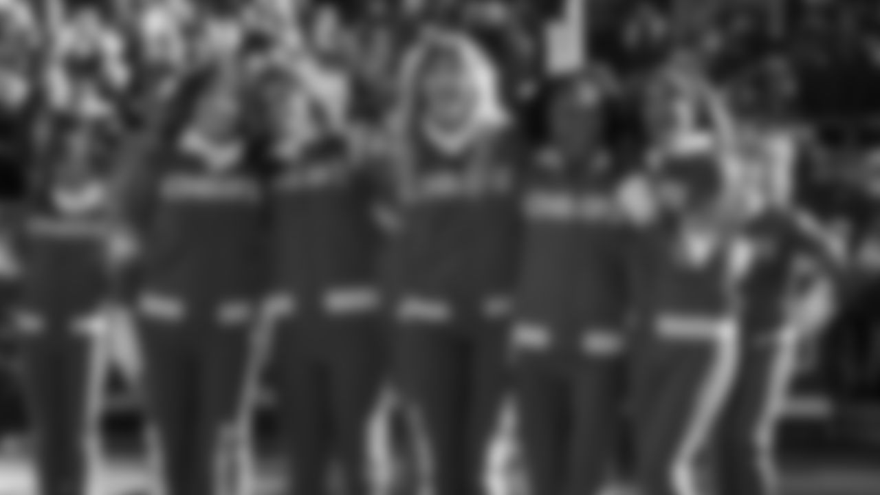 The Kansas City Chiefs Cheerleaders announce Sadie as their 2026 Pro Bowl Cheerleader on the field during a week 15 NFL Football game against the Los Angeles Chargers on Sunday, December 14, 2025 in Kansas City, MO.