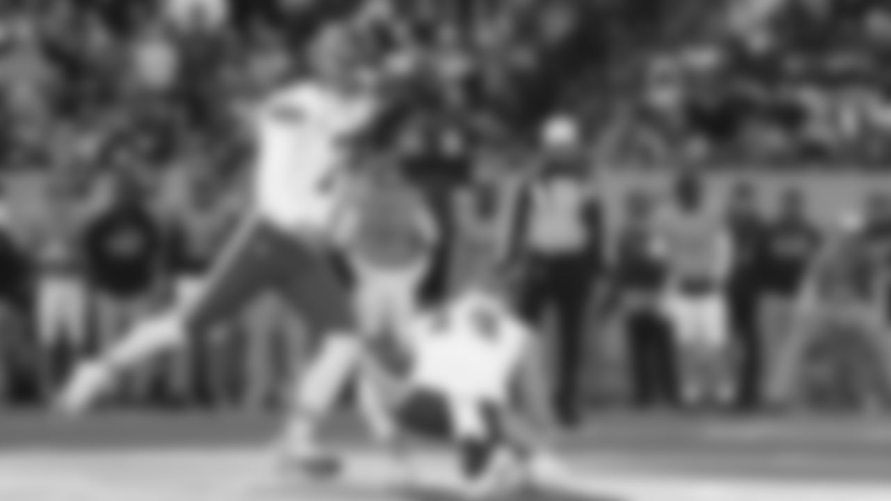 Kansas City Chiefs kicker Harrison Butker (7) kicks a field goal during a week 16 NFL Football game against the Tennessee Titans on Sunday, December 21, 2025 in Nashville, Tennessee.