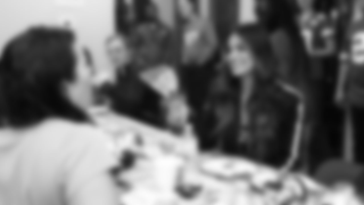 The Kansas City Chiefs attend the reveal of cornerback Trent McDuffies (22) My Cause My Cleats at the Solace House in Shawnee Mission, Kansas on Tuesday, November 11, 2025.