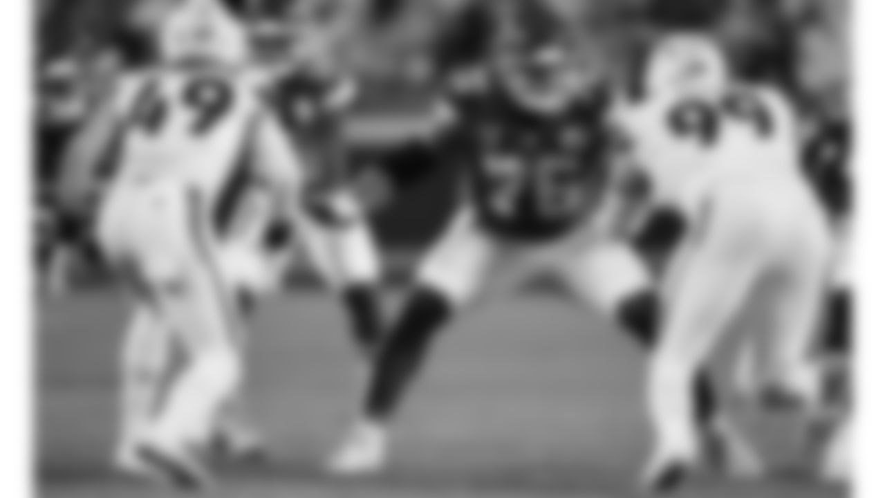 Kansas City Chiefs tackle Kingsley Suamataia (76) in position during an NFL week 17 matchup against the Denver Broncos, Thursday, December 25, 2025.