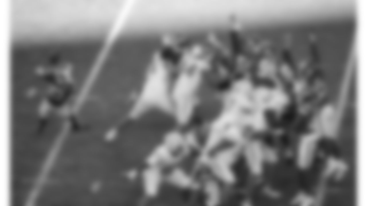 The Kansas City Chiefs attempt to block a field goal during a week 15 NFL football game against the Los Angeles Chargers, Sunday, December 14, 2025 in Kansas City, MO.