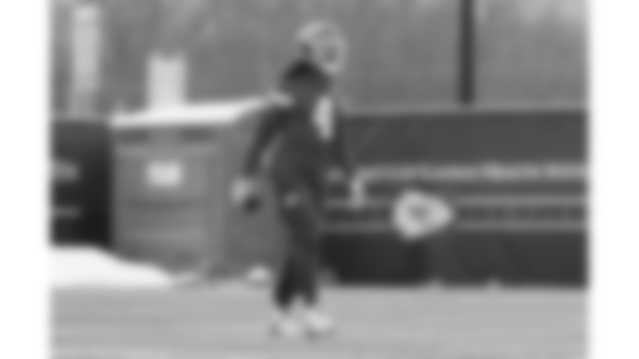 Kansas City Chiefs wide receiver Rashee Rice (4) during week 15 practice on Friday December 12, 2025 in Kansas City, MO.