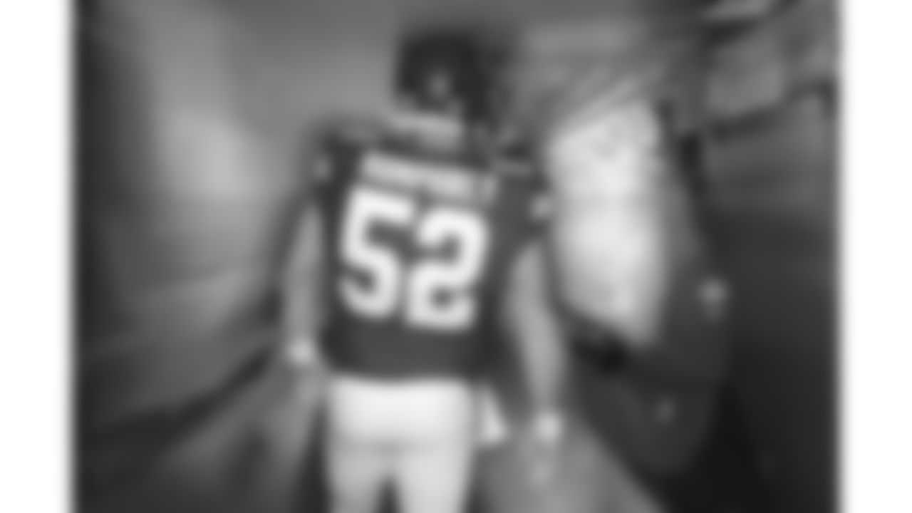 Kansas City Chiefs center Creed Humphrey (52) waits in the tunnel to run out prior to a week 14 NFL football game against the Houston Texans, Sunday, December 7, 2025 in Kansas City, MO.