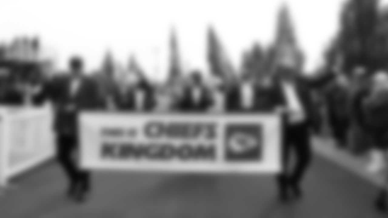 The Red Coaters before a week 12 NFL football game against the Indianapolis Colts, Sunday, November 23, 2025 in Kansas City, MO.