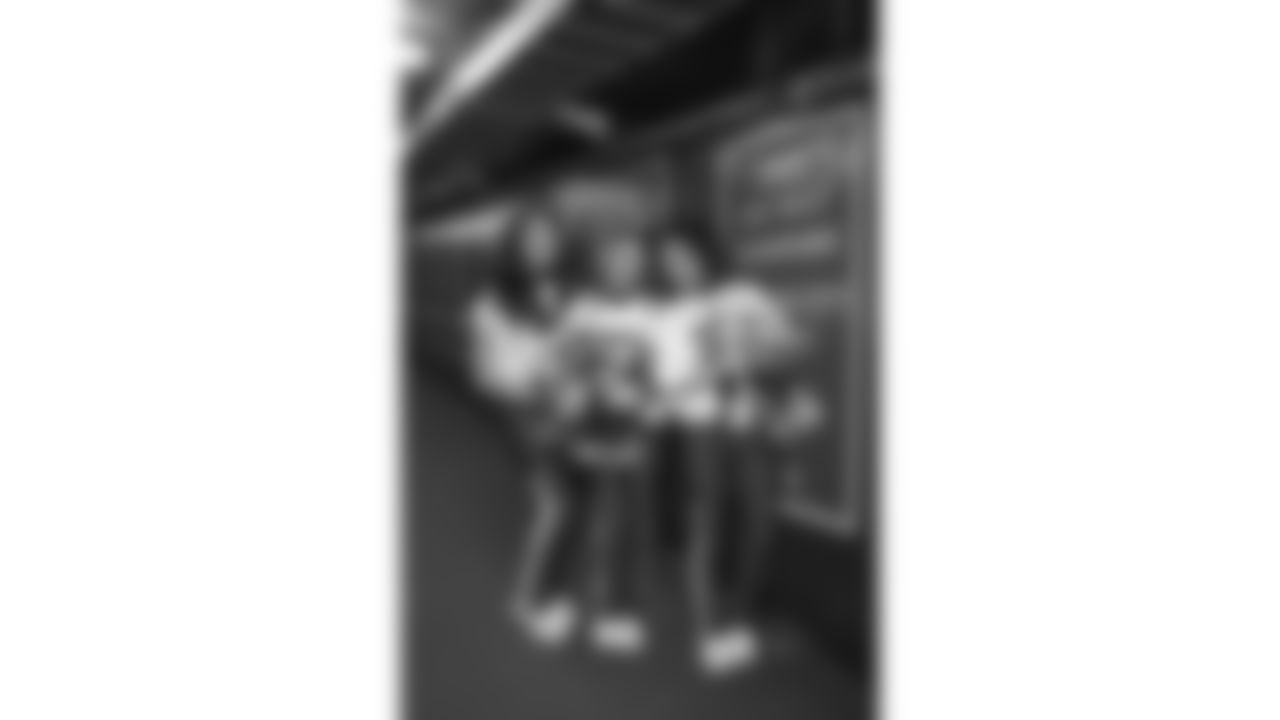 Kansas City Chiefs Cheerleaders in the 50-yard line tunnel prior to a week 14 NFL Football game against the Houston Texans on Sunday, December 7, 2025 in Kansas City, MO.