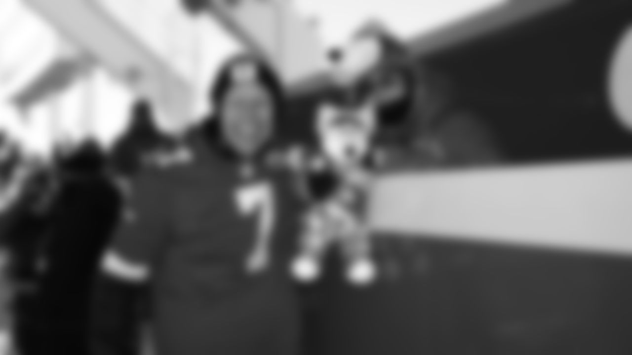 Dan Meers prepares for his drum deck appearance prior to an NFL week 15 matchup against the Los Angeles Chargers, Sunday December 14, 2025.