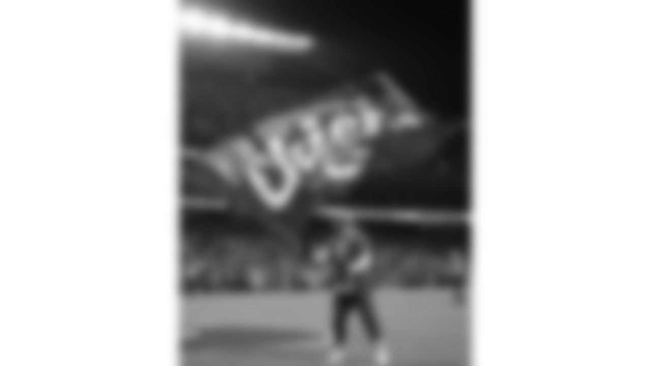 A Chiefs Flag Runner during a week 14 NFL Football game against the Houston Texans on Sunday, December 7, 2025 in Kansas City, MO.