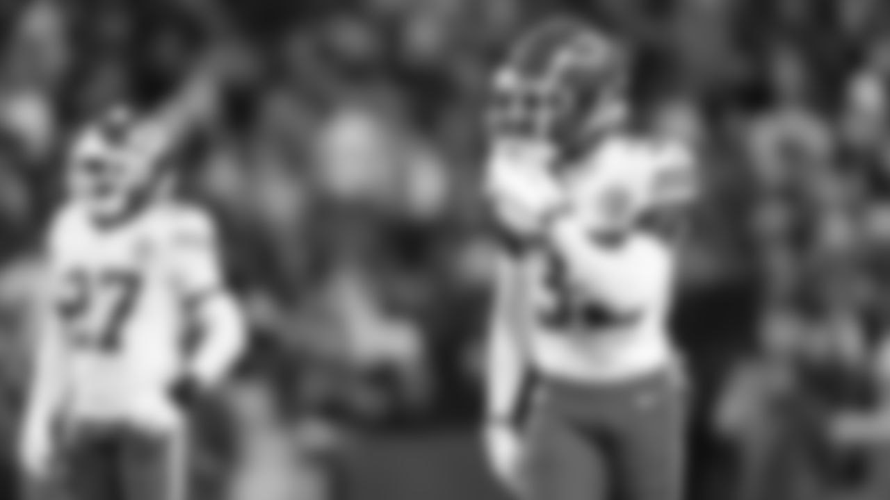 Kansas City Chiefs cornerback Jaylen Watson (35) during a week 9 NFL football game against the Buffalo Bills, Sunday, November 2, 2025 in Buffalo, NY