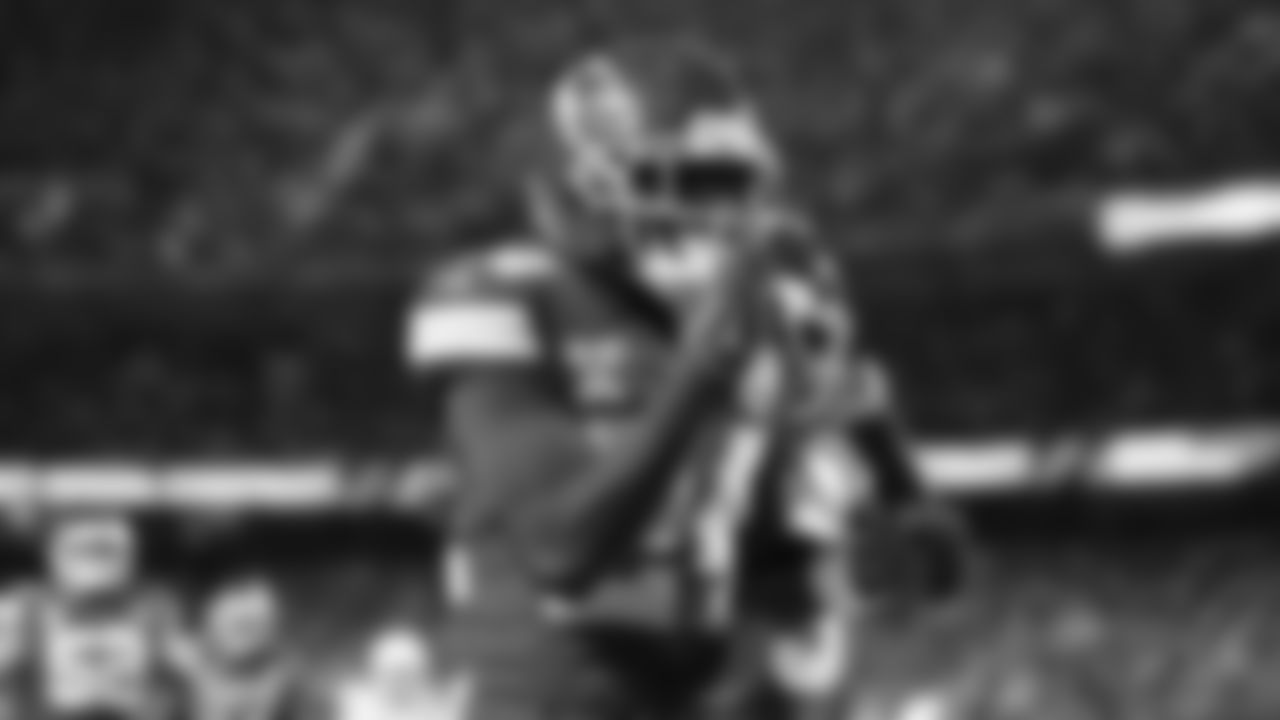 Kansas City Chiefs running back Brashard Smith (24) celebrates after his touchdown during an NFL week 17 matchup against the Denver Broncos, Thursday, December 25, 2025.