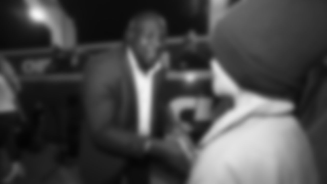Tamba Hali prior to the Week 14 NFL game against the Los Angeles Chargers on Sunday, December 8, 2024.
