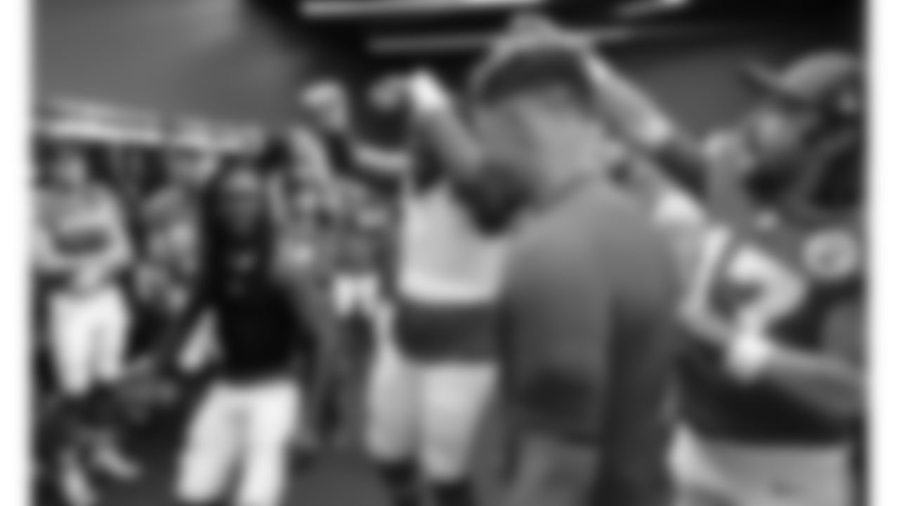 Kansas City Chiefs wide receiver Rashee Rice (4) is recognized in the locker room following a week 7 NFL football game against the Las Vegas Raiders, Sunday, October 19, 2025 in Kansas City, MO.