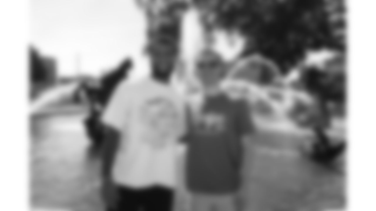 Jaden Hicks and Braden Hofen at the Bradens Hope Hero Parade and Fountain Dyeing event on Friday, August 29, 2025 at Mill Creek Park in Kansas City, MO.